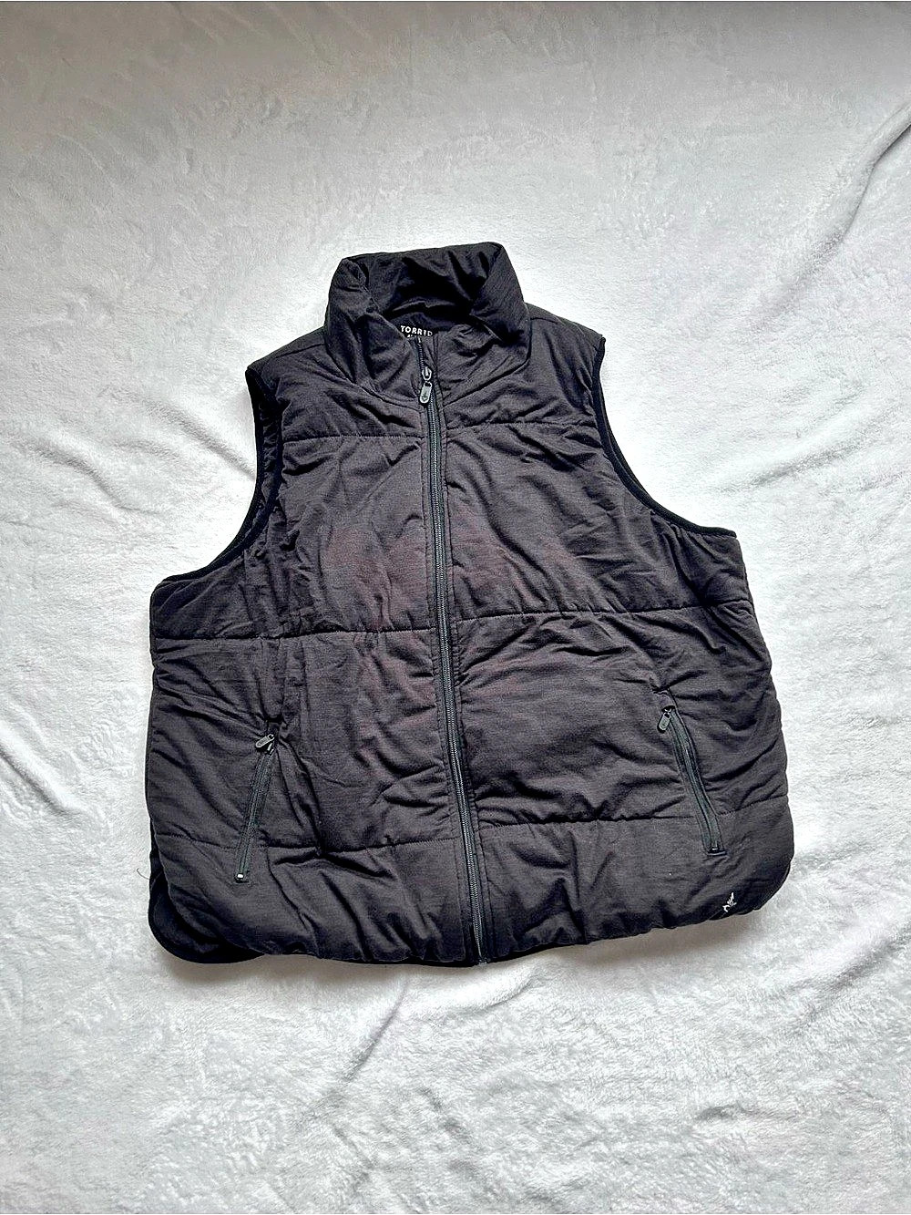 Torrid Active Women’s Size 1 Black Quilted Puffer Vest Full Zip Plus Size